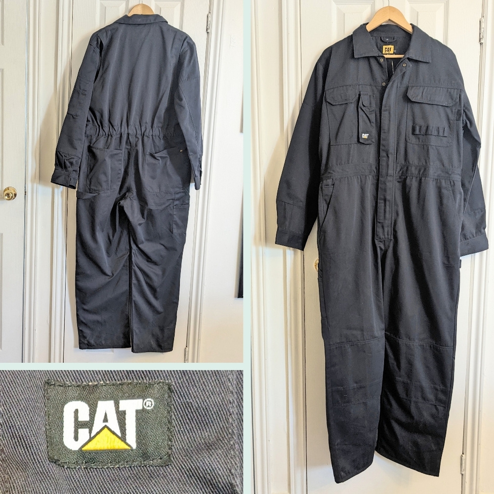 Navy CAT Workwear Jumpsuit